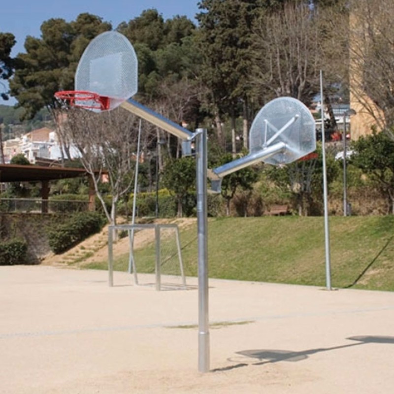 Multi Cistella de bàsquet antivandàlica model Street per 2, 3 i 4 cistelles